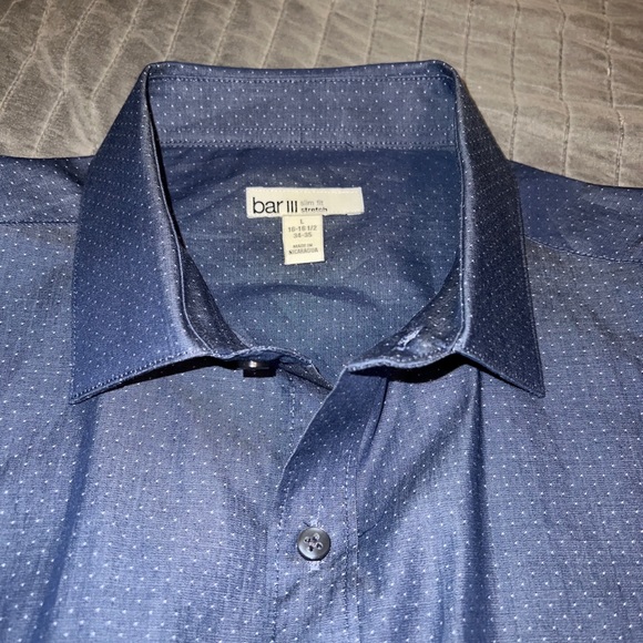 BAR III button up, navy blue with dots - Picture 5 of 5